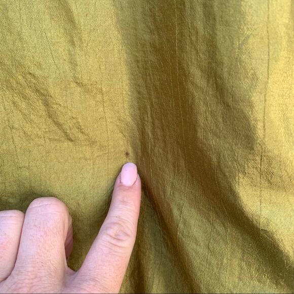 Vintage 80s olive green windbreaker open front jacket - Picture 5 of 5
